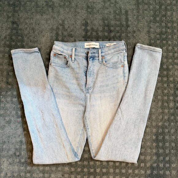 Denim Forum Lola High Rise Skinny Jeans – Light Blue, Size 25W x 30L - Picture 2 of 4